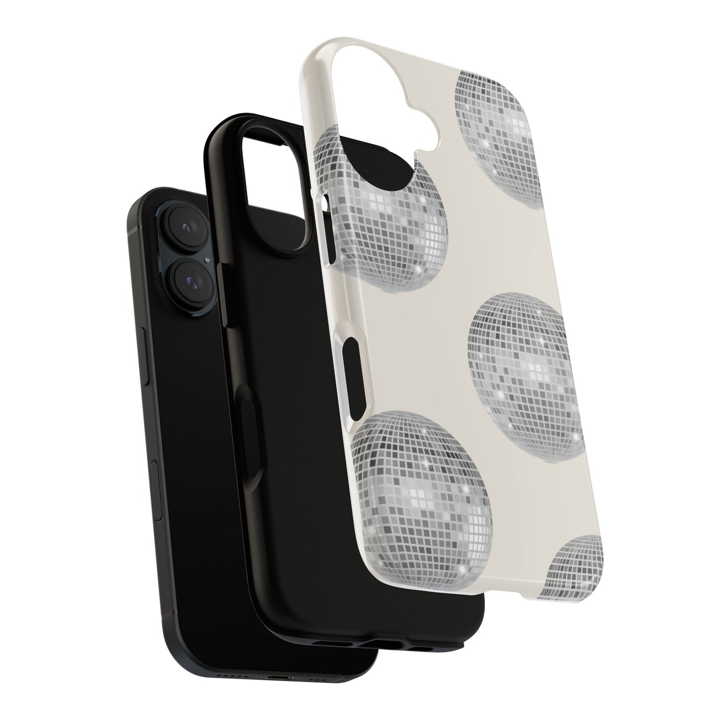 Disco Glam Phone Case - Durable Tough Case with Mirror Ball Design
