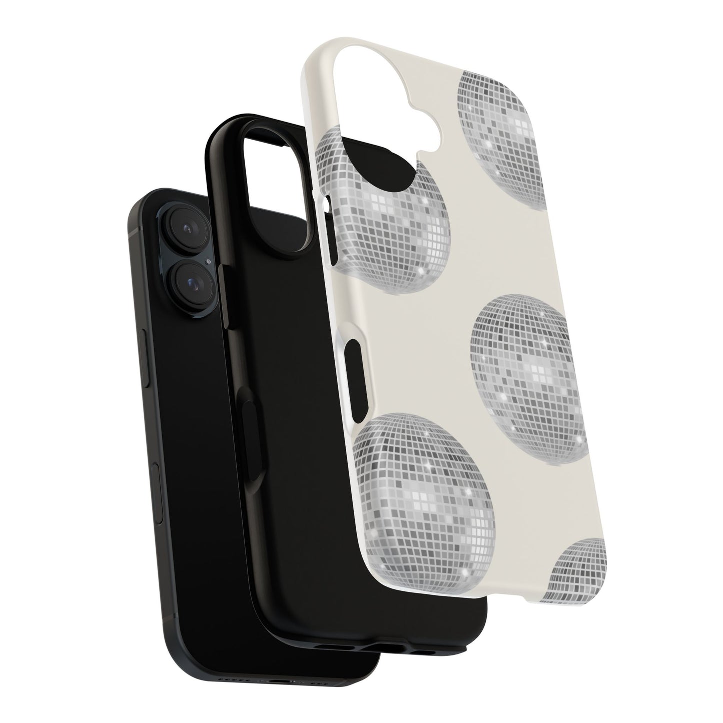 Disco Glam Phone Case - Durable Tough Case with Mirror Ball Design