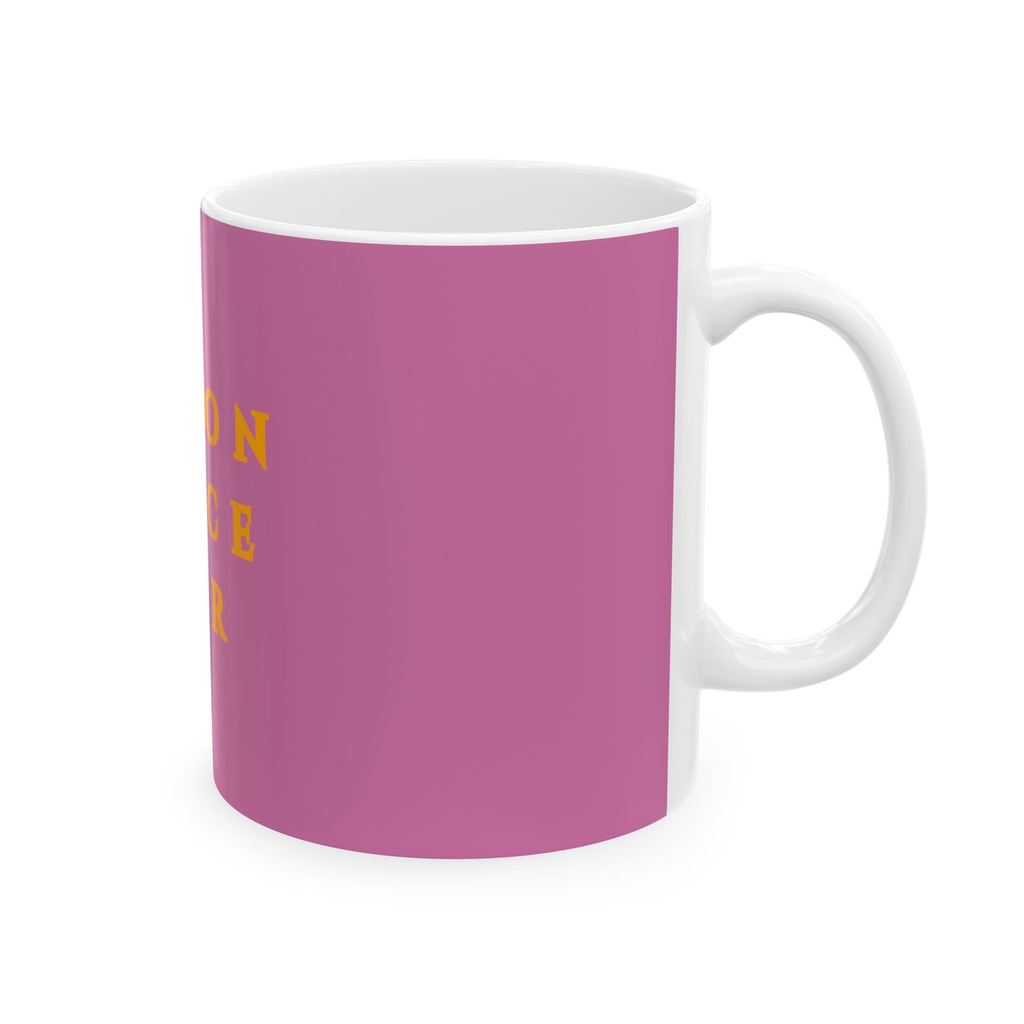 Swoon Juice Bar Ceramic Mug - Fun Pink Coffee Cup for Health Lovers