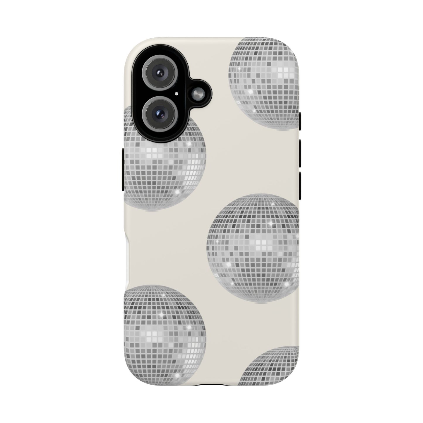 Disco Glam Phone Case - Durable Tough Case with Mirror Ball Design