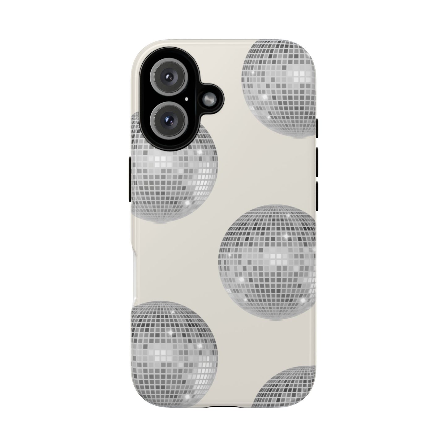 Disco Glam Phone Case - Durable Tough Case with Mirror Ball Design